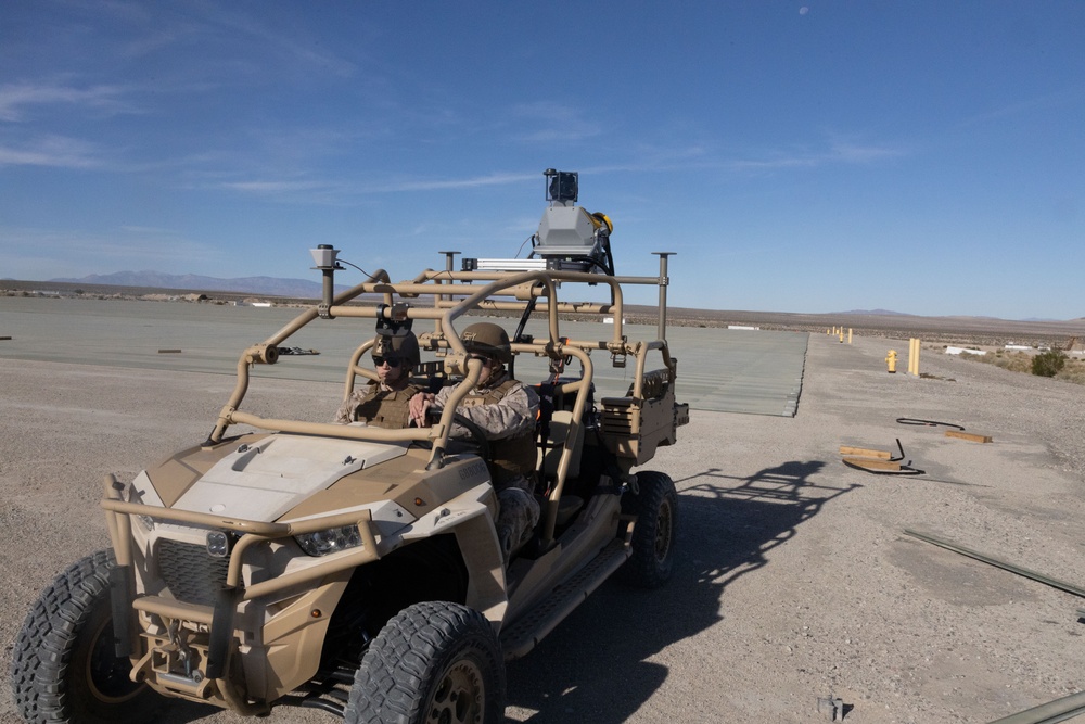 Marine Air Ground Task Force Training Directorate tests new land surveying equipment