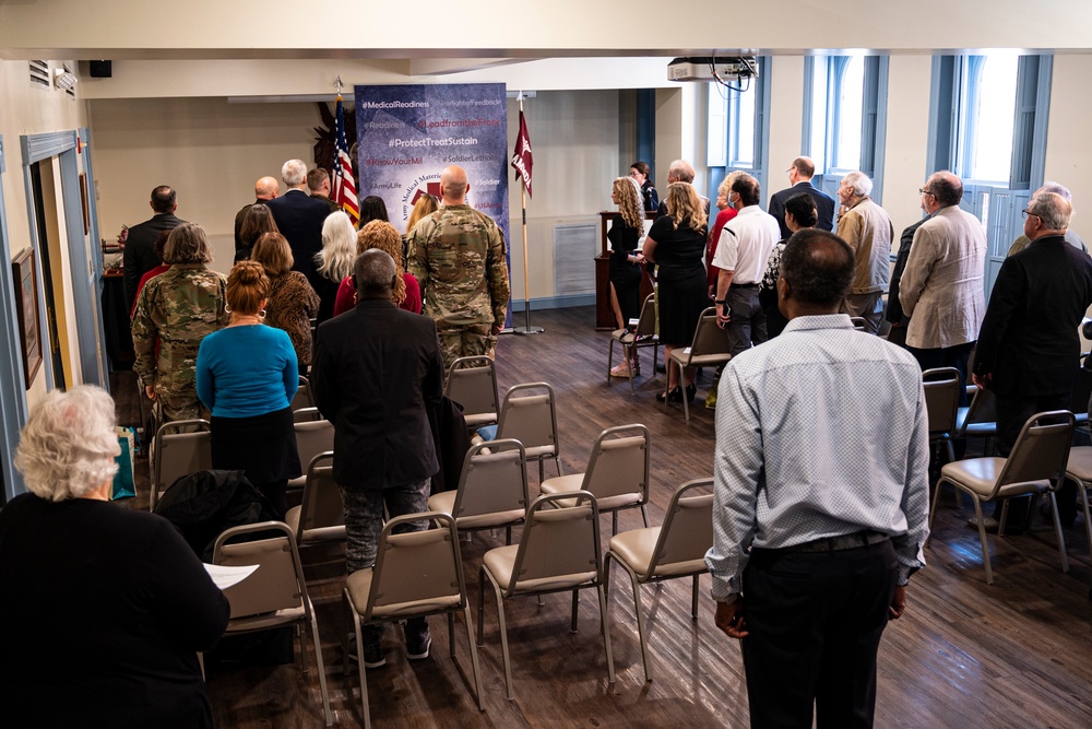 Family, friends, USAMMDA team gather to mark milestone promotion at Civil War medicine museum