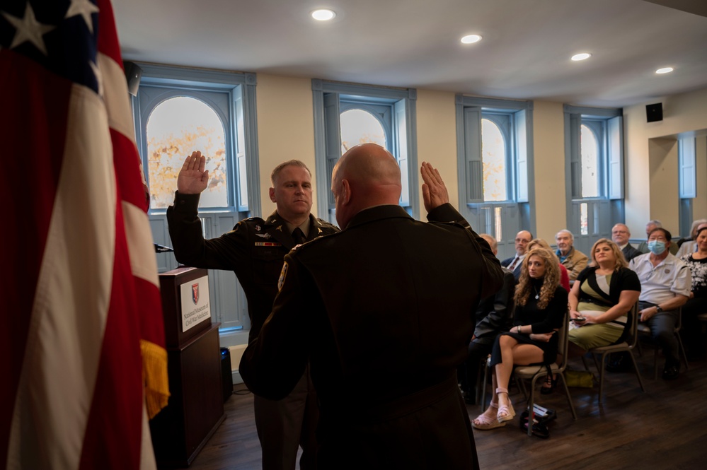 Family, friends, USAMMDA team gather to mark milestone promotion at Civil War medicine museum