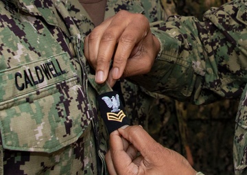 Dallas native frocked to petty officer first class