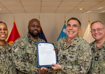 Dallas native frocked to petty officer first class