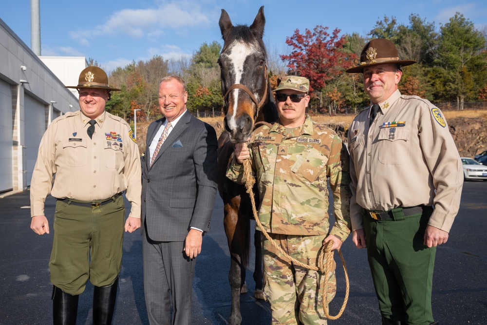 1st Company Governor’s Horse Guard Commemorate Scot Haney's extensive WFSB Channel 3 Eyewitness News career