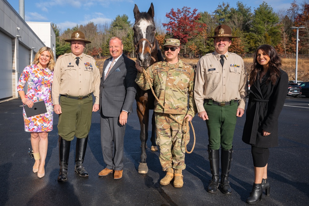 1st Company Governor’s Horse Guard Commemorate Scot Haney's extensive WFSB Channel 3 Eyewitness News career