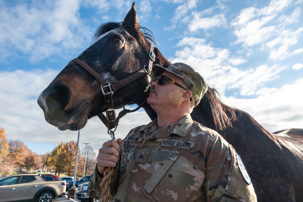 1st Company Governor’s Horse Guard Commemorate Scot Haney's extensive WFSB Channel 3 Eyewitness News career