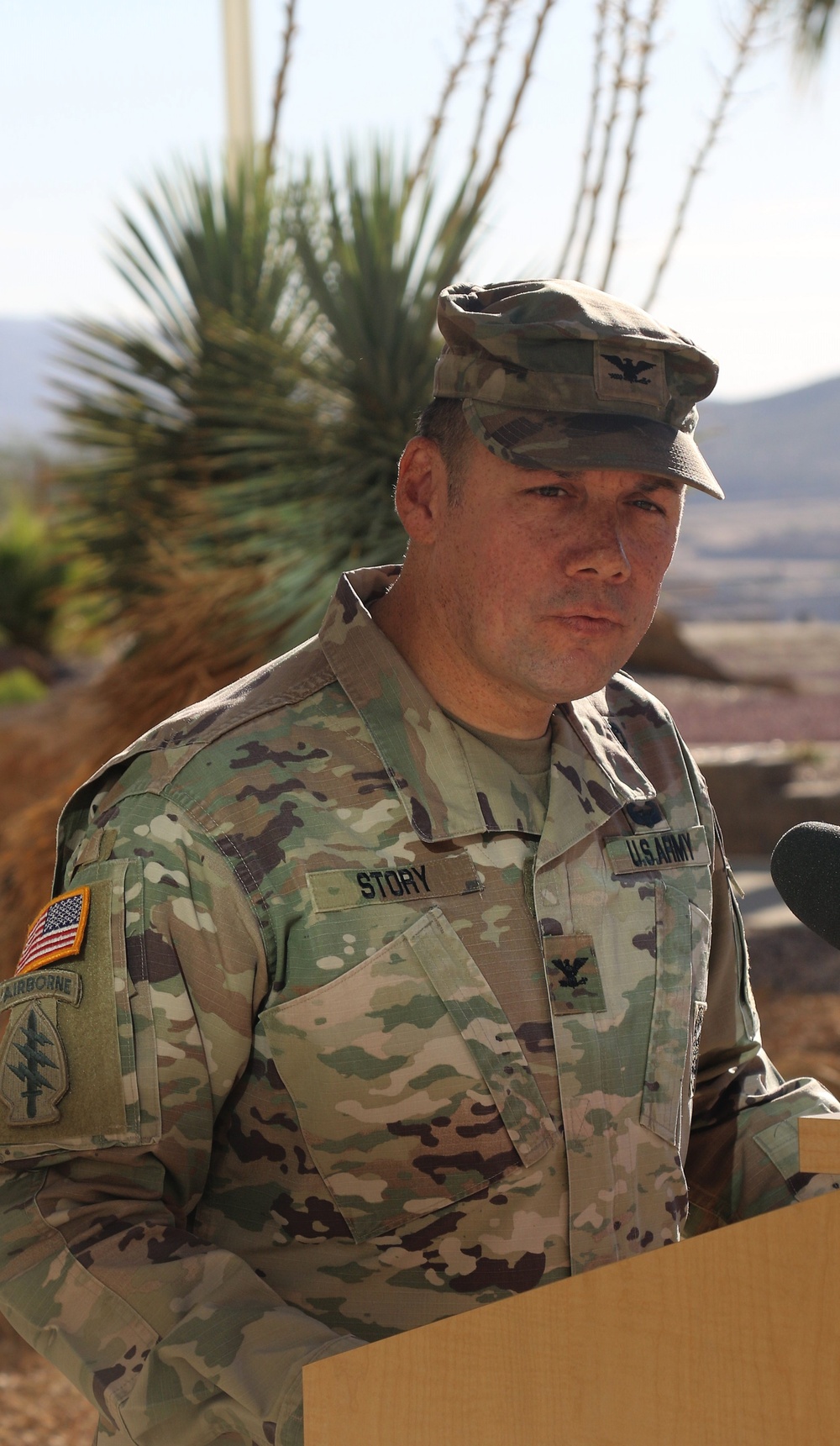 COL Michael Story Speaks at Recent Assumption of Responsibility Ceremony