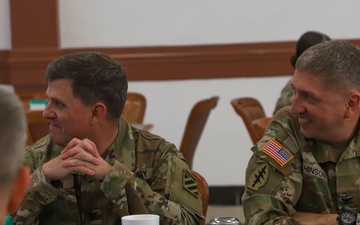 Senior Leaders Inspect and Discuss the R2E at Fort Stewart