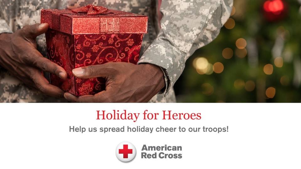 American Red Cross Holidays for Heroes program accepting donations for troops