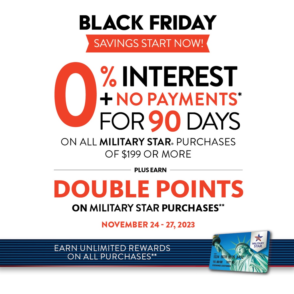 MILITARY STAR Offering Double Points, Fuel Discount and Deals from Nov. 24 through Nov. 27
