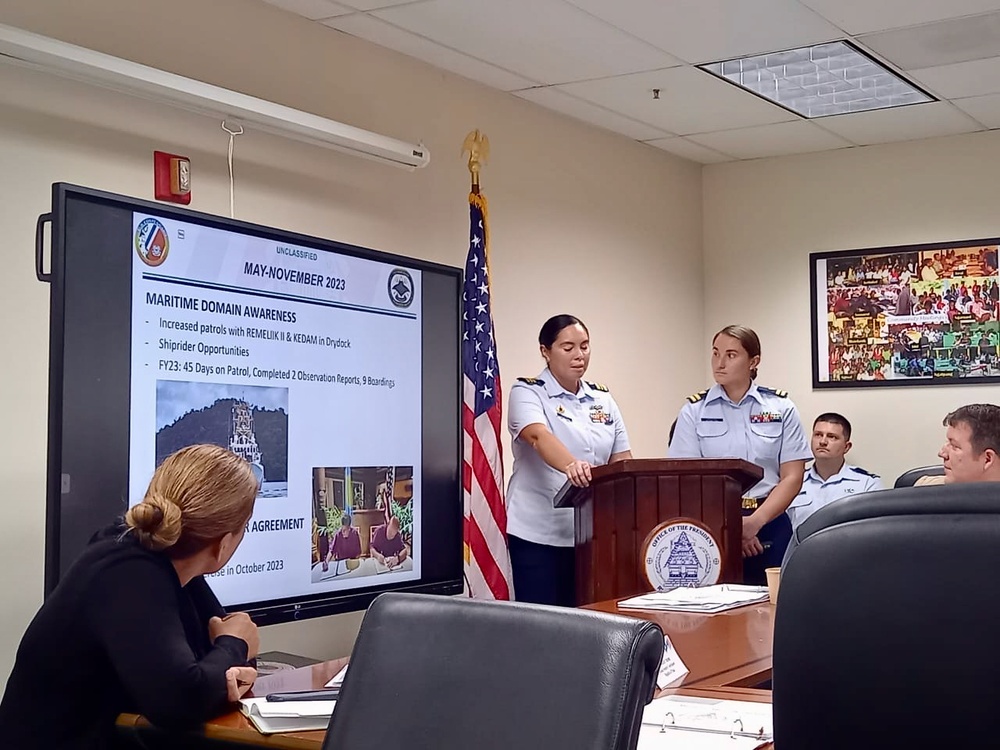 U.S. Coast Guard enhances partnership and security commitments with the Republic of Palau during recent Joint Committee Meeting alongside Joint Region Marianas