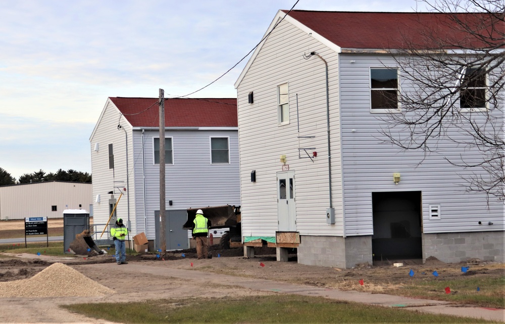 Contractors finish moving World War II-era barracks buildings to new foundations at Fort McCoy