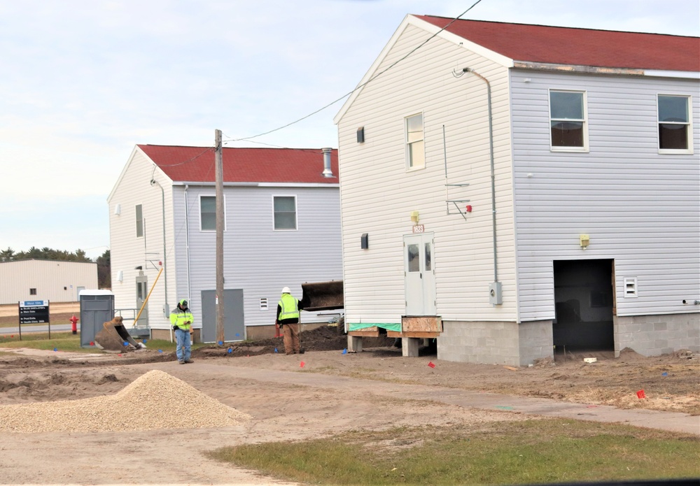 Contractors finish moving World War II-era barracks buildings to new foundations at Fort McCoy