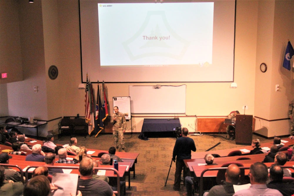 Fort McCoy Garrison leaders hold October 2023 town hall meeting with workforce