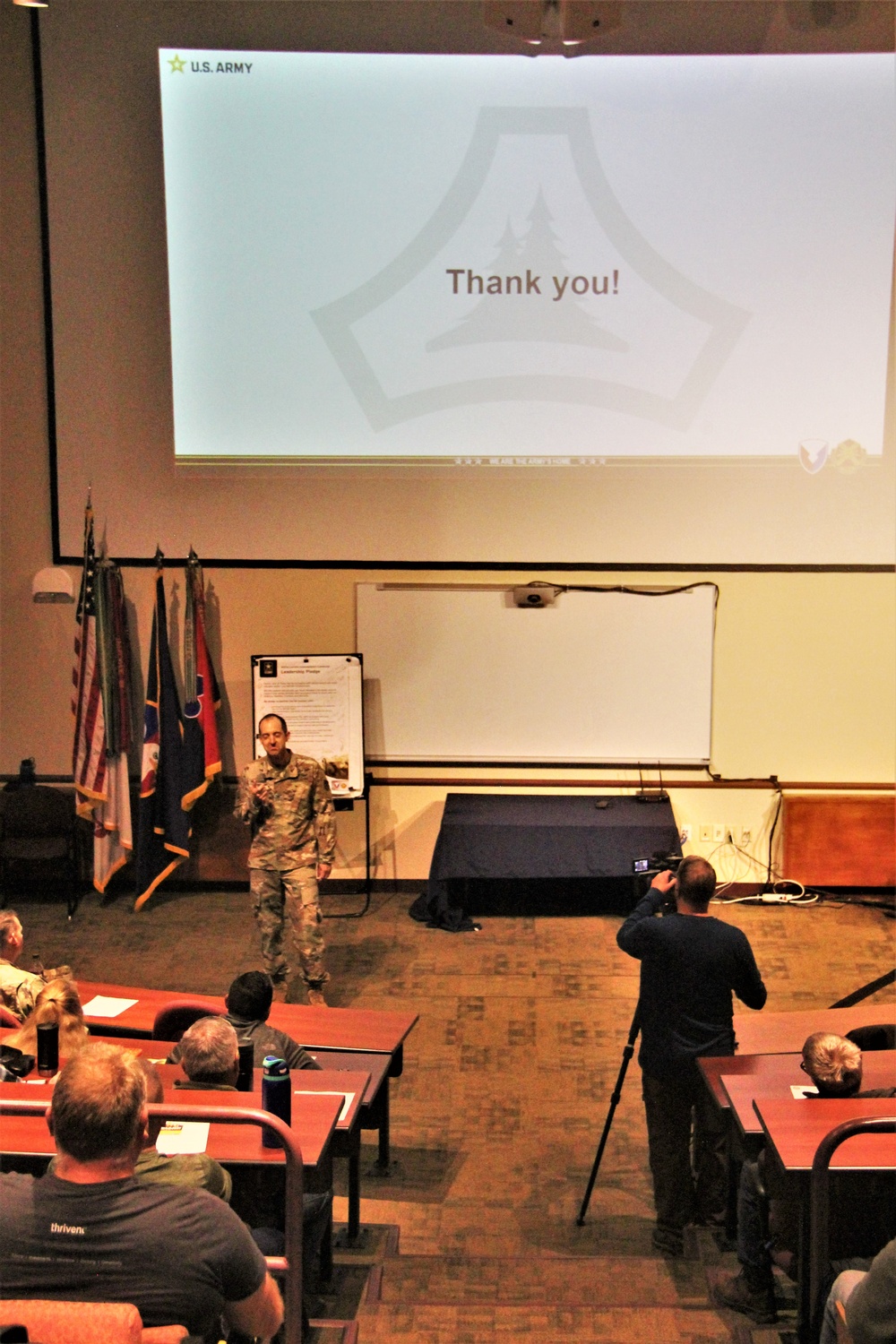 Fort McCoy Garrison leaders hold October 2023 town hall meeting with workforce