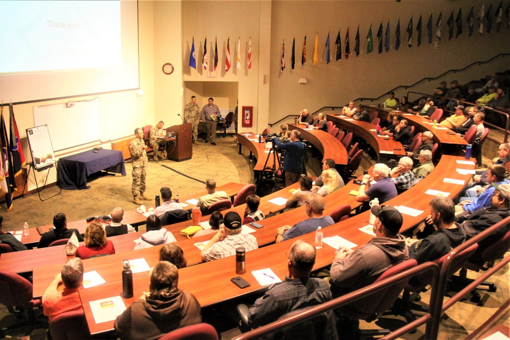 Fort McCoy Garrison leaders hold October 2023 town hall meeting with workforce