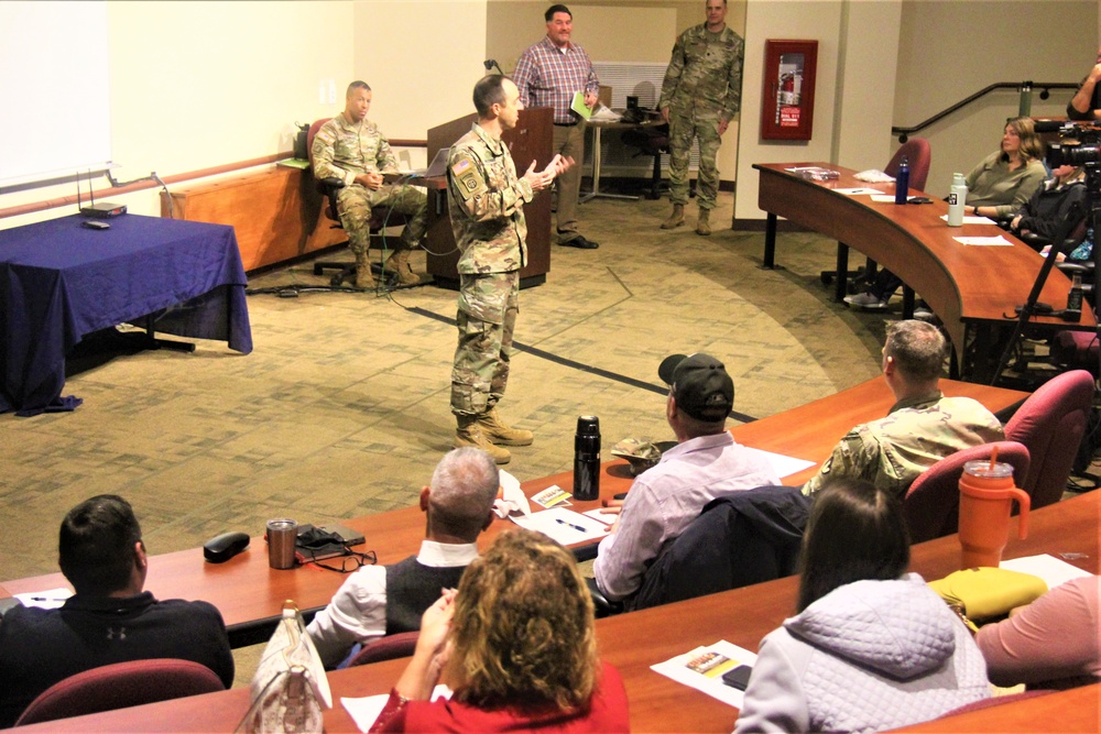 Fort McCoy Garrison leaders hold October 2023 town hall meeting with workforce