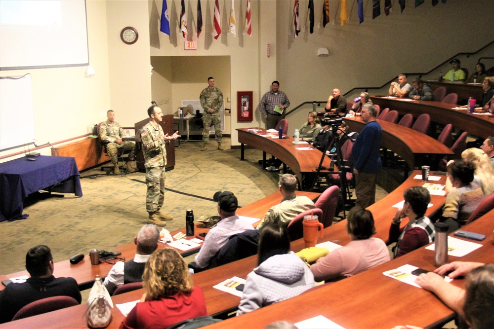 Fort McCoy Garrison leaders hold October 2023 town hall meeting with workforce