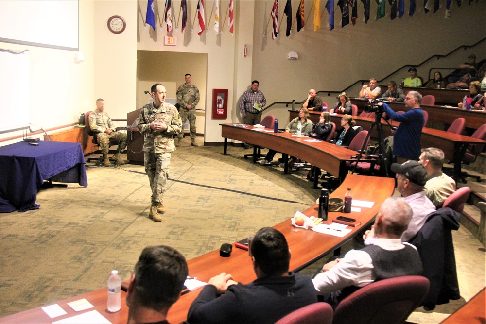 Fort McCoy Garrison leaders hold October 2023 town hall meeting with workforce