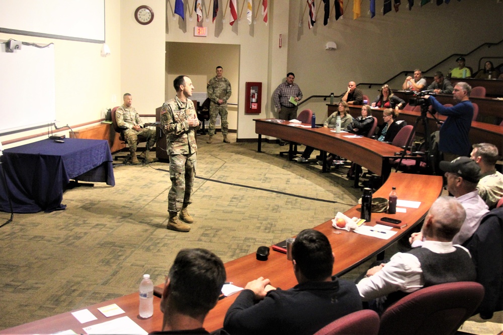 Fort McCoy Garrison leaders hold October 2023 town hall meeting with workforce