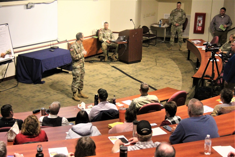 Fort McCoy Garrison leaders hold October 2023 town hall meeting with workforce