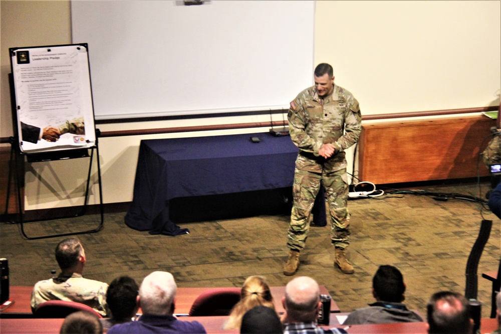 Fort McCoy Garrison leaders hold October 2023 town hall meeting with workforce