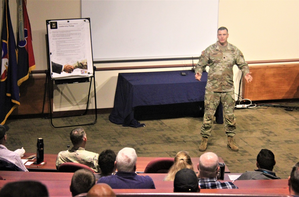 Fort McCoy Garrison leaders hold October 2023 town hall meeting with workforce