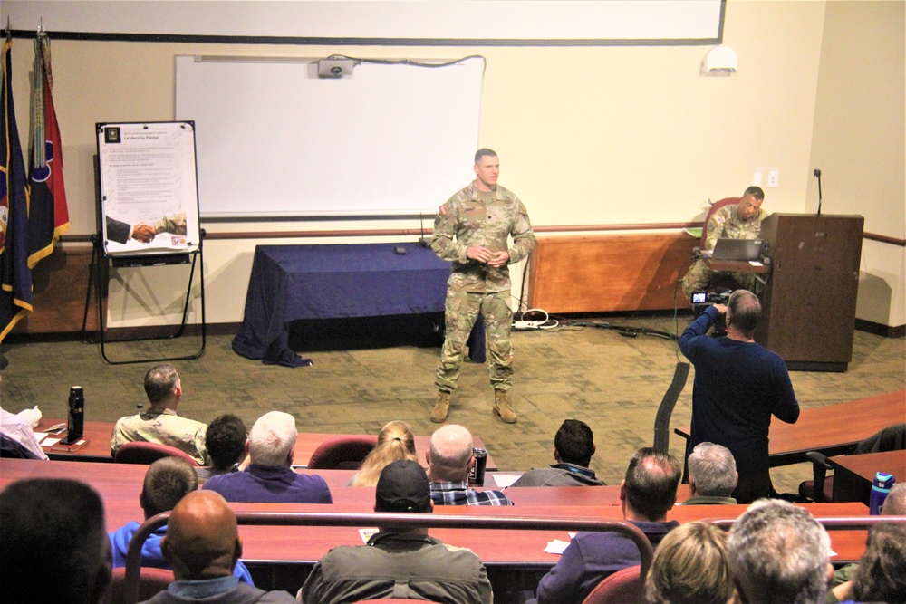 Fort McCoy Garrison leaders hold October 2023 town hall meeting with workforce