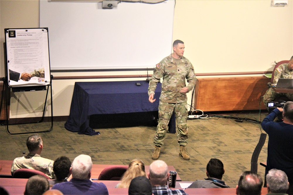 Fort McCoy Garrison leaders hold October 2023 town hall meeting with workforce