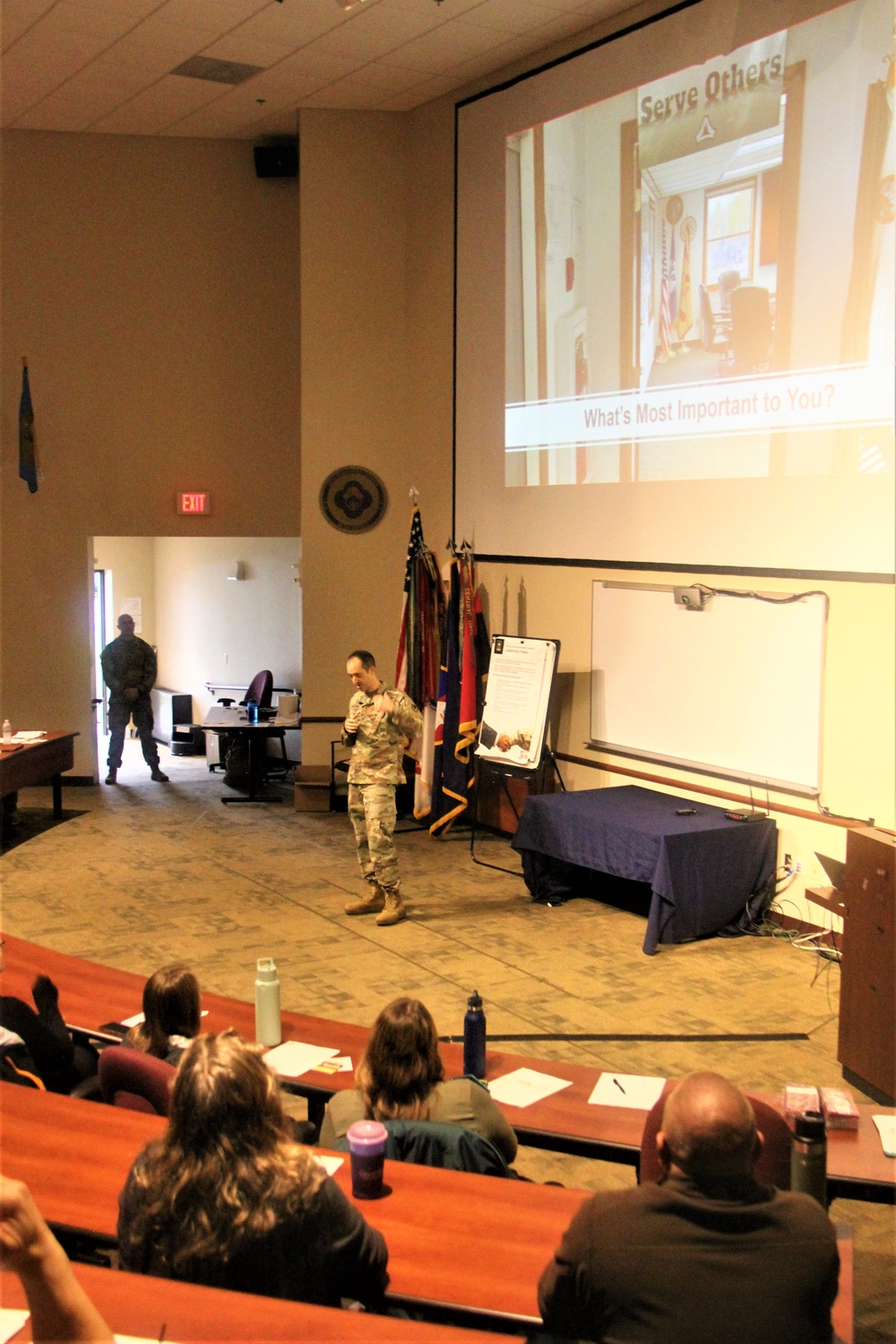 Fort McCoy Garrison leaders hold October 2023 town hall meeting with workforce