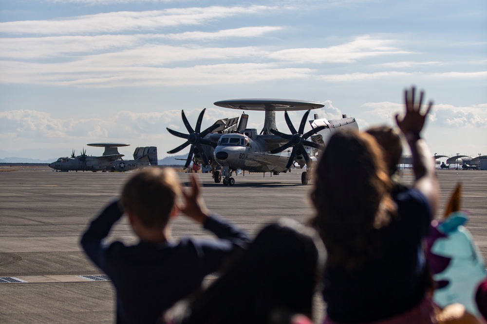 Home at Last: Pilots with CVW-5 return to Marine Corps Air Station Iwakuni