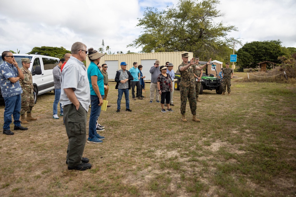 Progress through Partnership: The Hawaii Military Affairs Council Visits Pu'uloa Range Training Facility