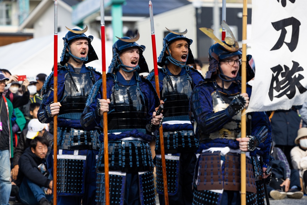 Fight For Faith: U.S. service members and Japanese citizens participate in Kuragake Castle Festival