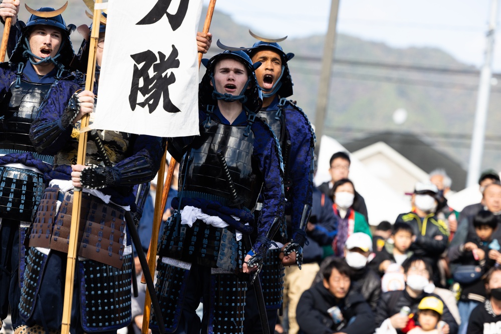 Fight For Faith: U.S. service members and Japanese citizens participate in Kuragake Castle Festival