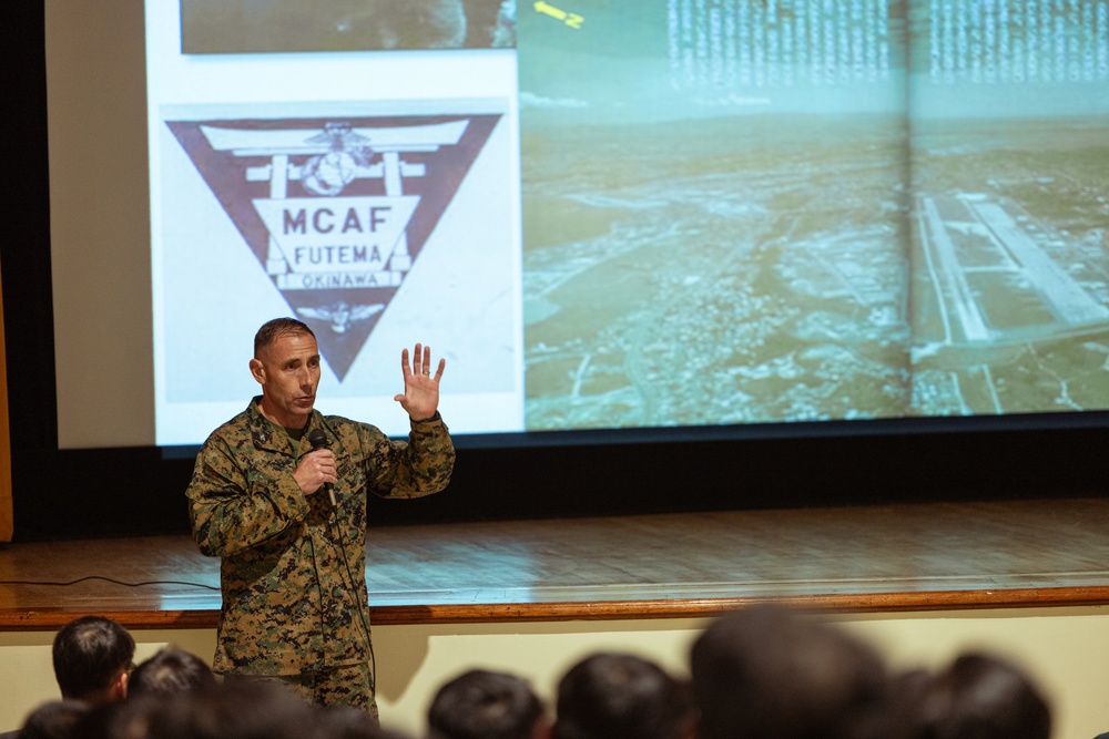 Korean National Defense University visits MCAS Futenma