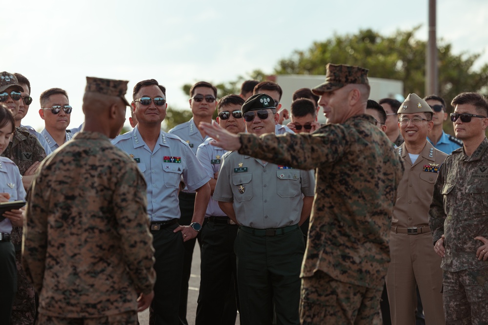 Korean National Defense University visits MCAS Futenma