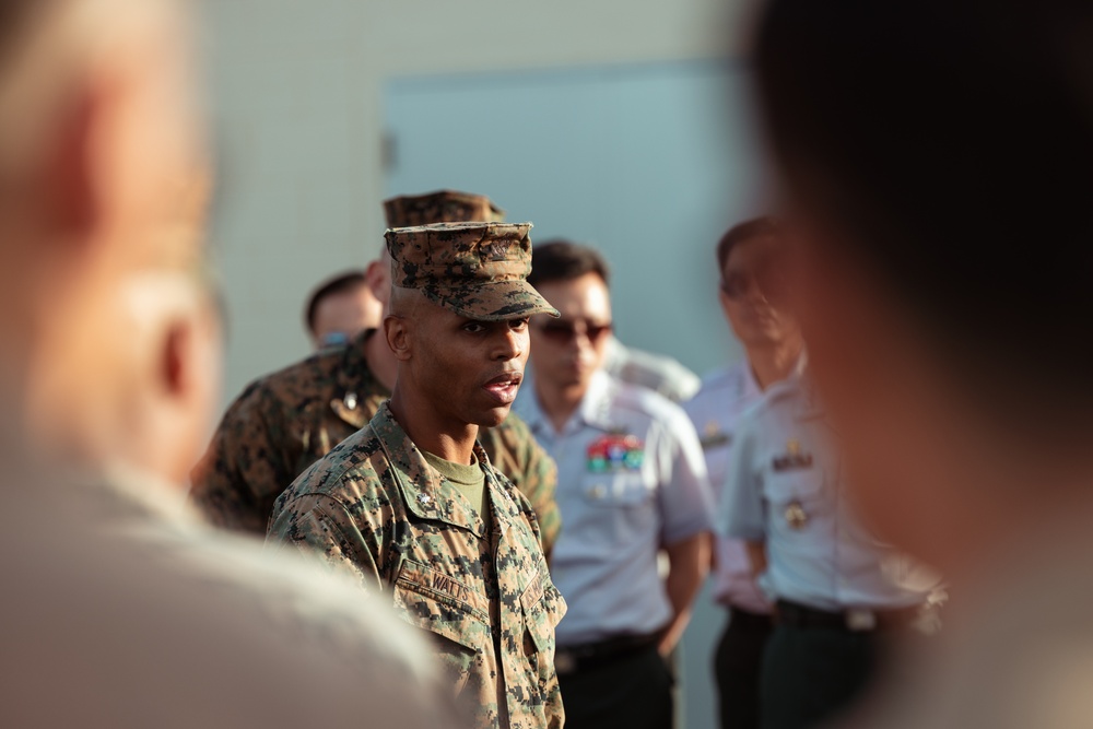 Korean National Defense University visits MCAS Futenma