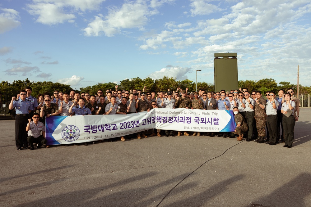 Korean National Defense University visits MCAS Futenma