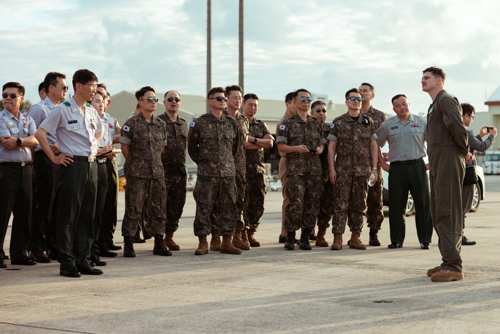 Korean National Defense University visits MCAS Futenma