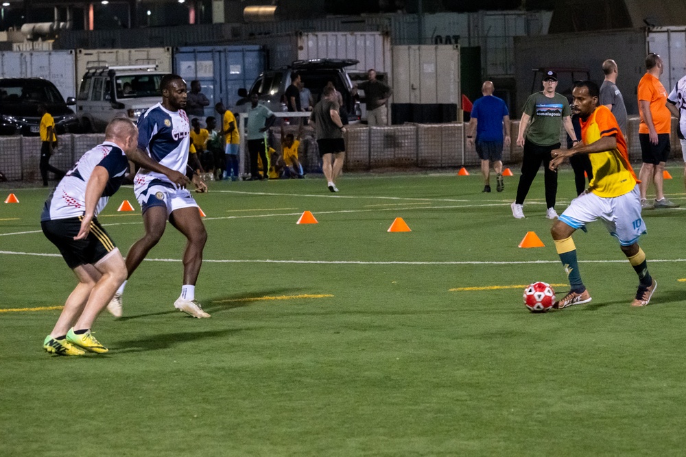 U.S. and Djiboutian Partners Participate in Turkey Bowl