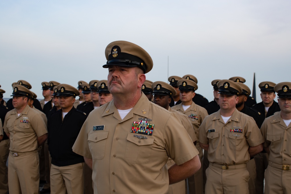 George Washington Chiefs perform Morning Colors