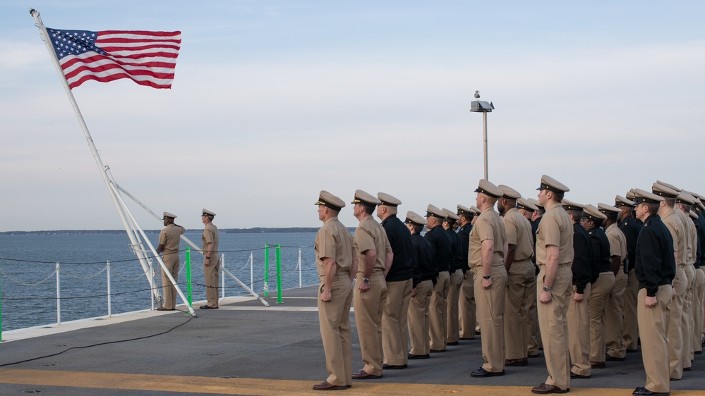 George Washington Chiefs perform Morning Colors