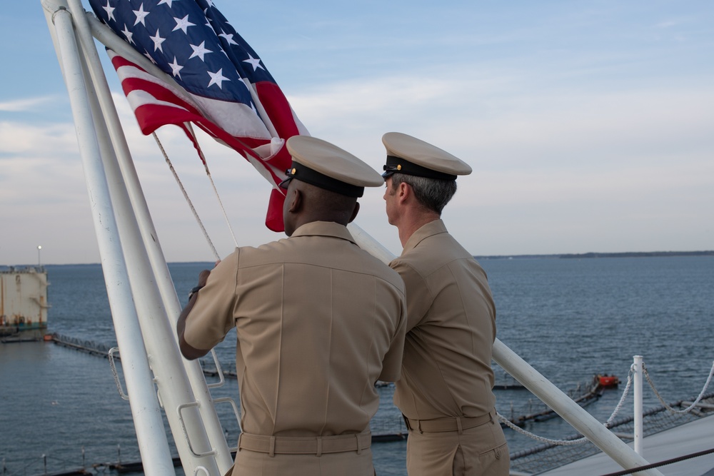 George Washington Chiefs perform Morning Colors