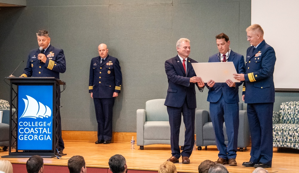 Coast Guard presents maritime partners with awards for Golden Ray response