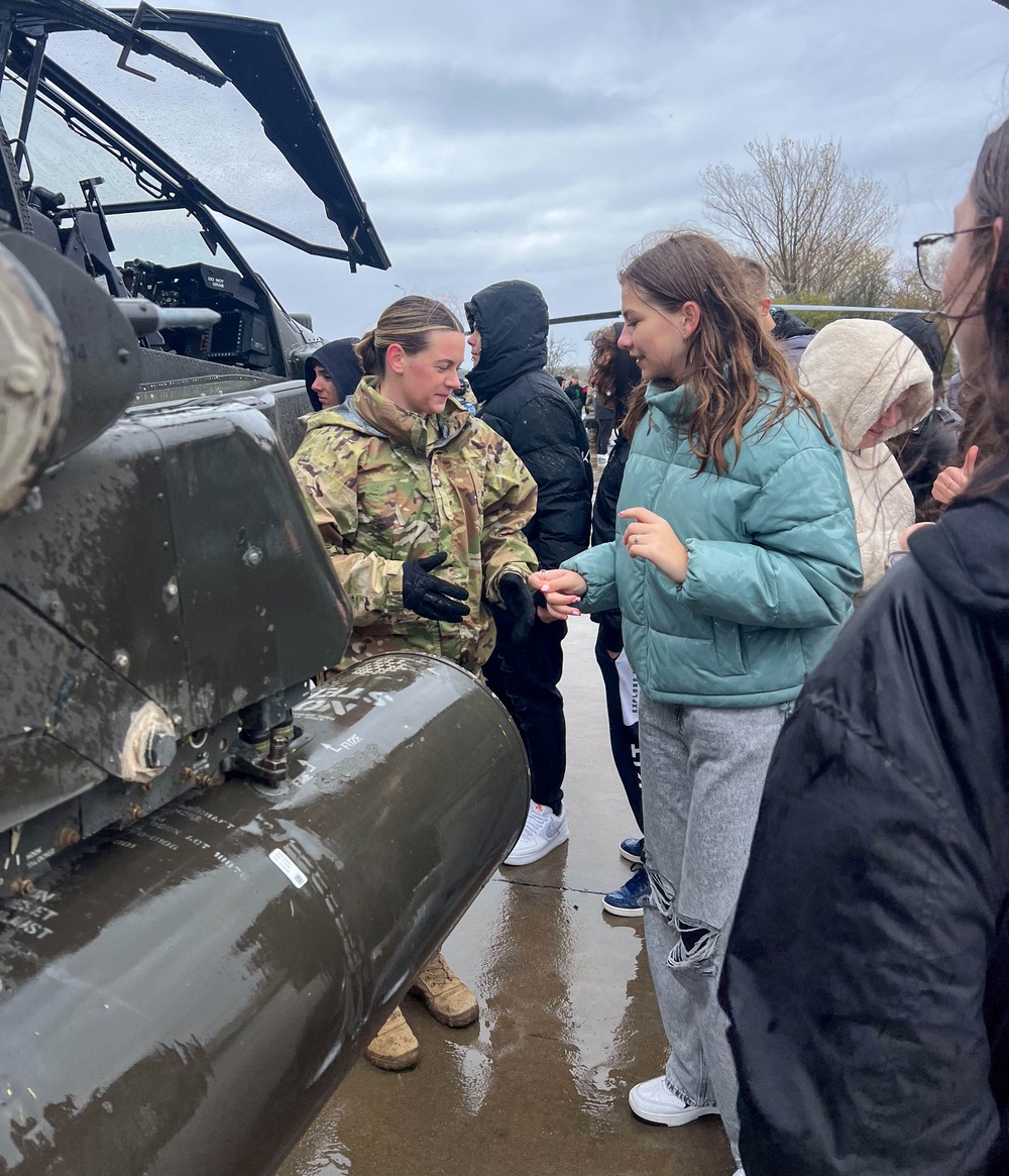 Aviators host Romania high school students