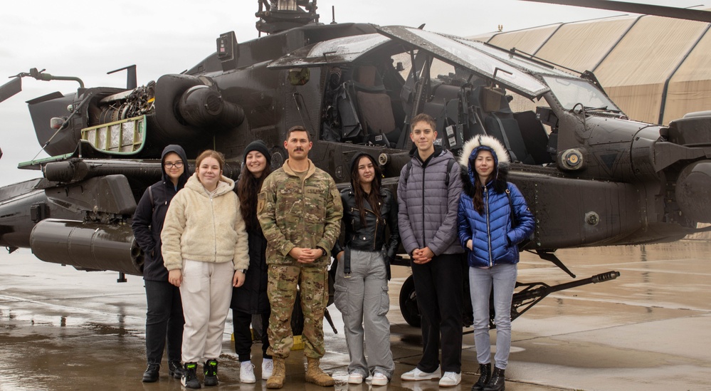 Aviators host Romania high school students