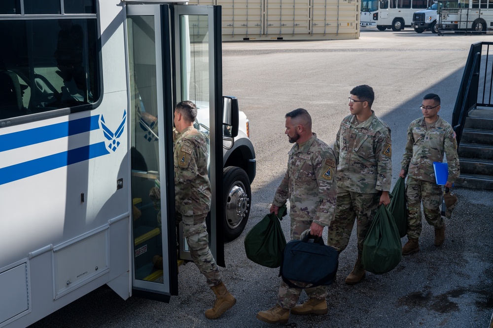 Lining Up and Shipping Out: 1st personnel deployment function line at Patrick SFB in 13 years