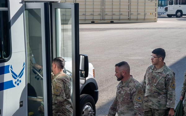 Lining Up and Shipping Out: 1st personnel deployment function line at Patrick SFB in 13 years