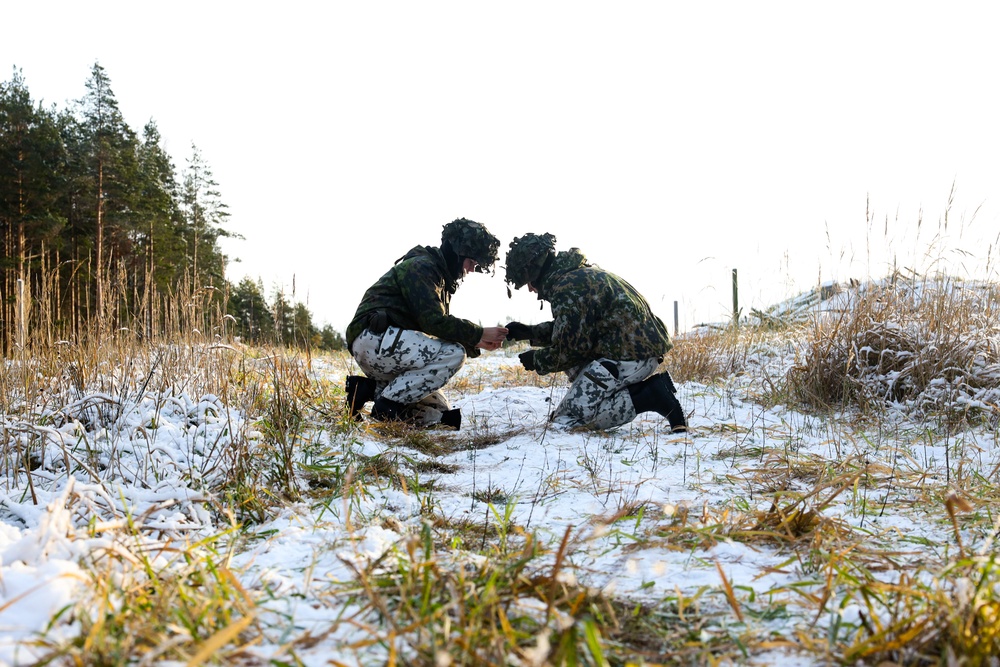 U.S. Marines and Finnish Nylands Brigade Conduct Demolition Range