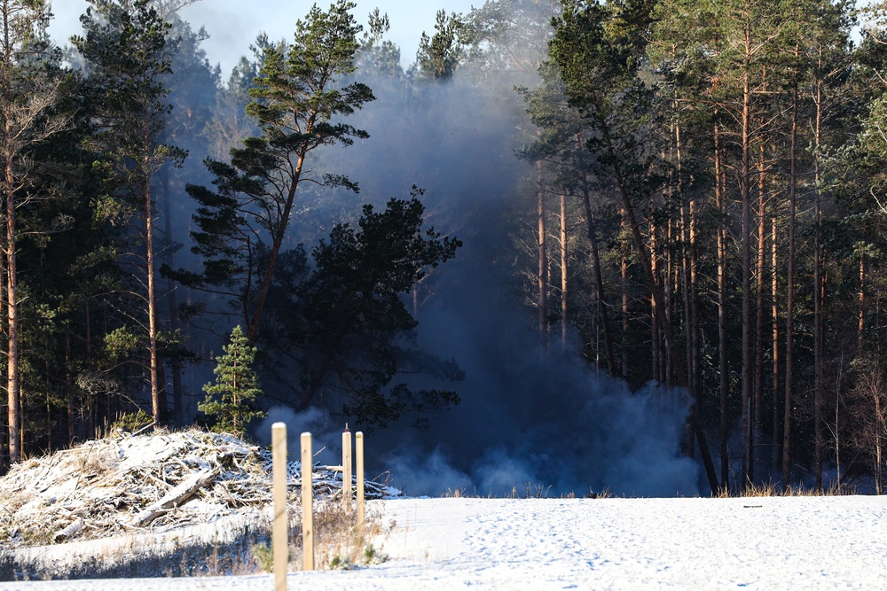 U.S. Marines and Finnish Nylands Brigade Conduct Demolition Range