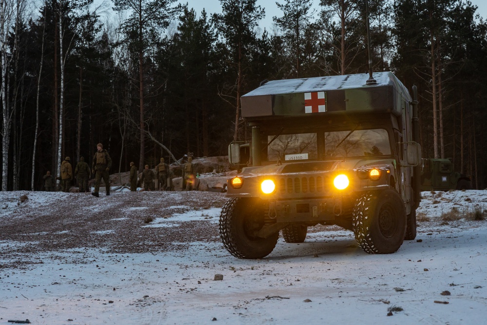 Shock Trauma Platoon inserts for exercise Freezing Winds 23