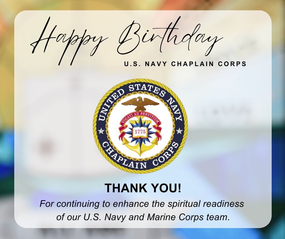 NMFL Celebrates 248th Birthday of the U.S. Chaplain Corps
